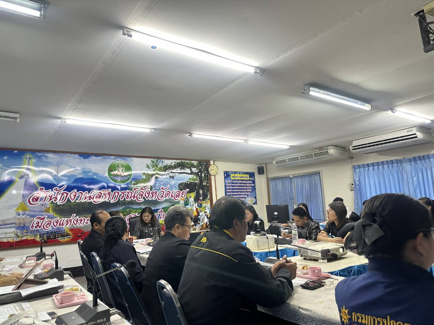 พช.เลย ร่วมประชุมขับเคลื่อน “รักษ์น้ำเพื่อพระแม่ของแผ่นดิน” ลุ่มน้ำหมัน เชื่อมภารกิจทุกหน่วย วางแผนสู่แผนพัฒนาพื้นที่ปี 2570