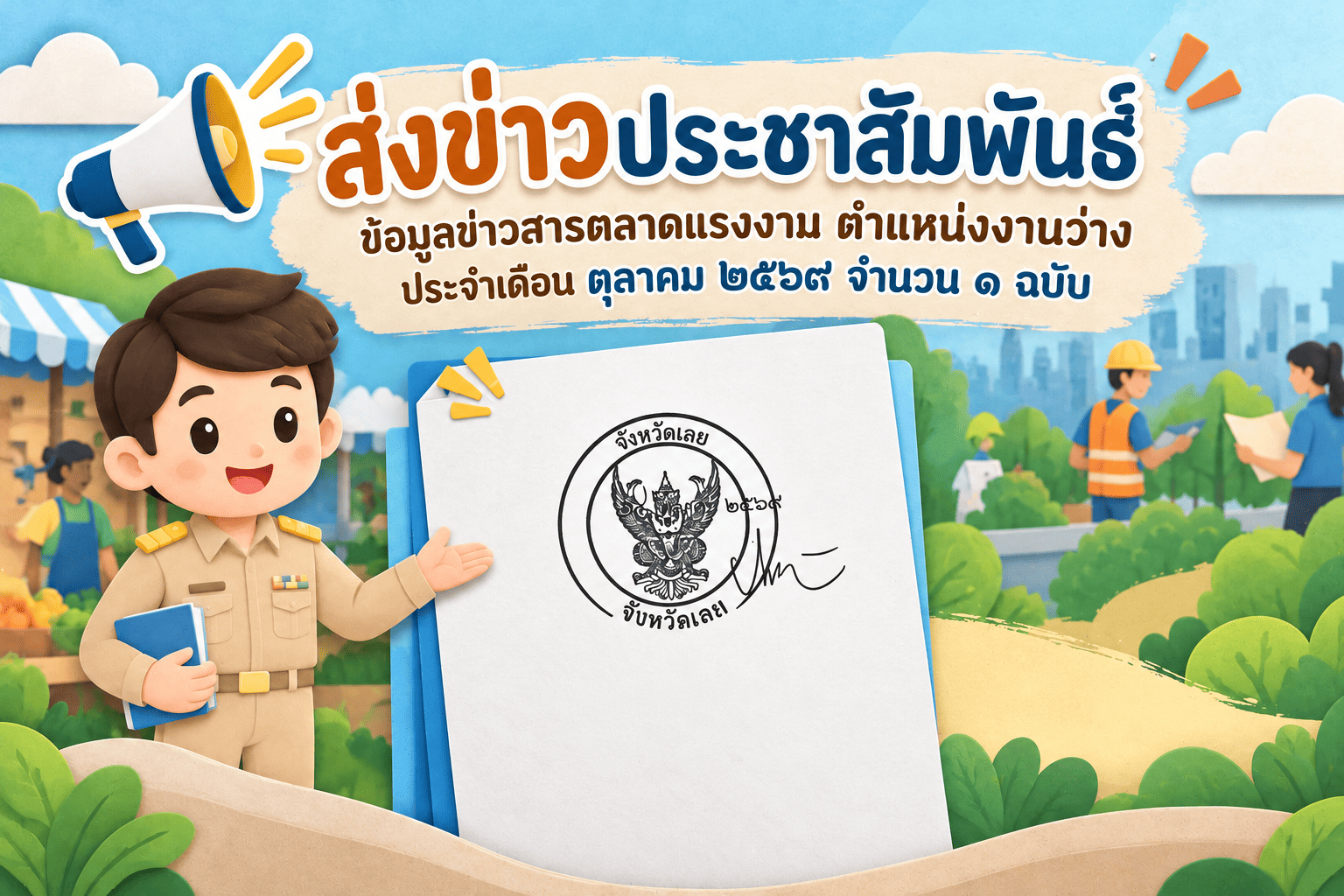 ประชาสัมพันธ์ข่าวสารตลาดแรงงาน เดือนตุลาคม 2569